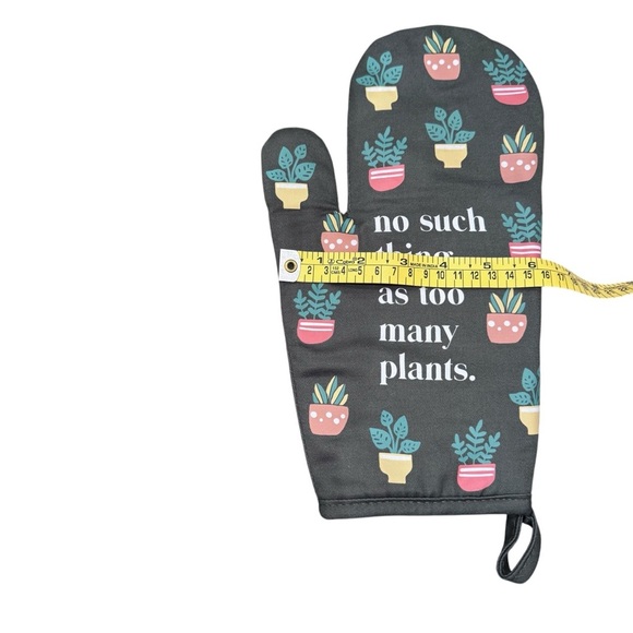 No Such Thing As Too Many Plants Oven Mitt Green House Plants Kitchen decor - Picture 5 of 5